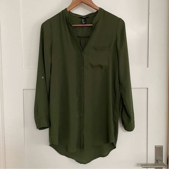 Forever 21 - Dark Green Blouse - Picture 1 of 3